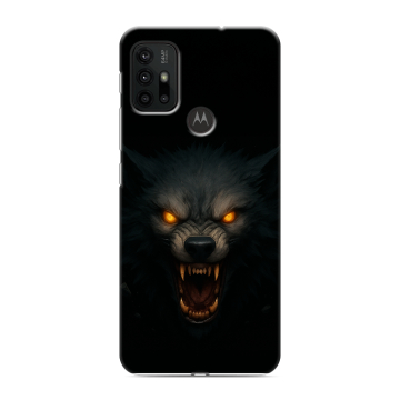Силиконовый чехол на Motorola Moto G30 с принтом Волк