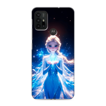 Силиконовый чехол на Motorola Moto G30 с принтом Холодное сердце Frozen