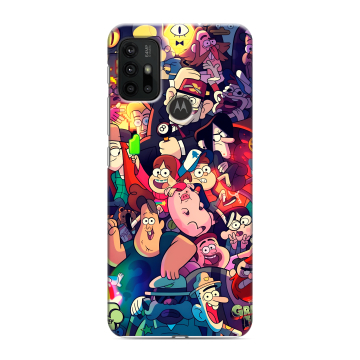Силиконовый чехол на Motorola Moto G30 с принтом Gravity Falls Гравити Фолз