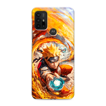 Силиконовый чехол на Motorola Moto G30 с принтом Аниме Наруто Naruto