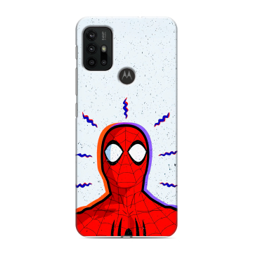Силиконовый чехол на Motorola Moto G30 с принтом Spiderman Человек паук