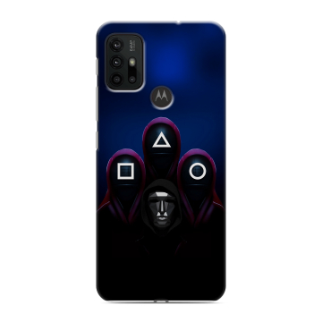 Силиконовый чехол на Motorola Moto G30 с принтом Игра Кальмара