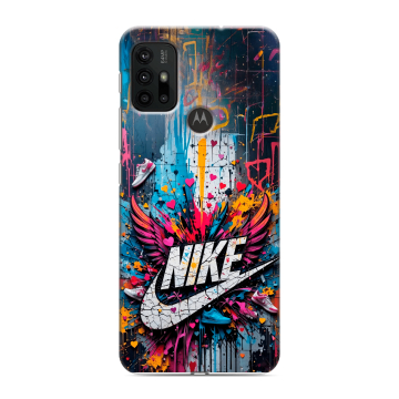 Силиконовый чехол на Motorola Moto G30 с принтом Nike Найк