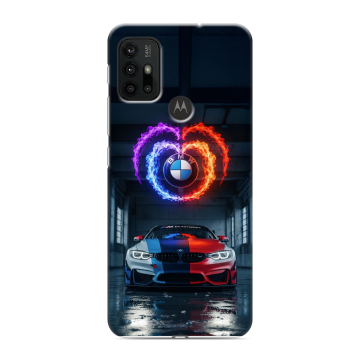 Силиконовый чехол на Motorola Moto G30 с принтом BMW БМВ