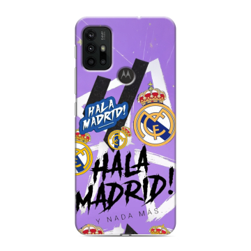 Силиконовый чехол на Motorola Moto G30 с принтом Real Madrid Реал Мадрид