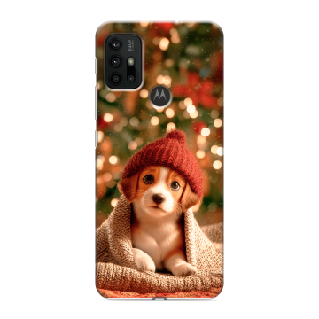 Силиконовый чехол на Motorola Moto G30 с принтом Новый год