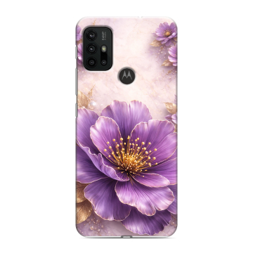Силиконовый чехол на Motorola Moto G30 с принтом женский