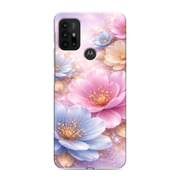 Силиконовый чехол на Motorola Moto G30 с принтом женский