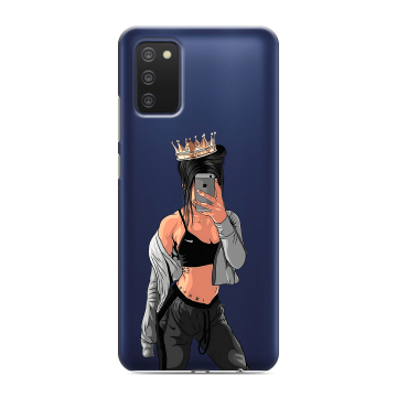 Силиконовый чехол на Samsung Galaxy A03s с принтом Женские принты Силиконовый чехол на Samsung Galaxy A03s с принтом Женские принты