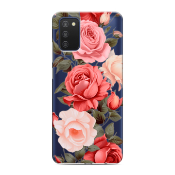 Силиконовый чехол на Samsung Galaxy A03s с принтом Розы Силиконовый чехол на Samsung Galaxy A03s с принтом Розы