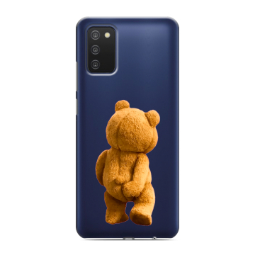 Силиконовый чехол на Samsung Galaxy A03s с принтом Медведь