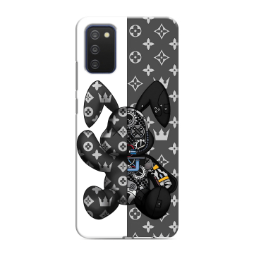 Силиконовый чехол на Samsung Galaxy A03s с принтом Луи робот