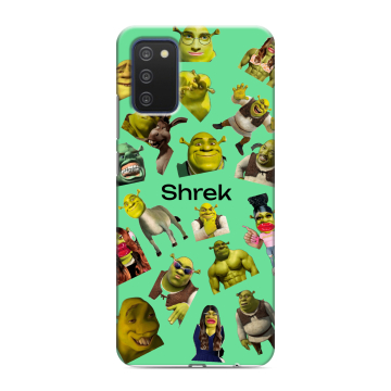 Силиконовый чехол на Samsung Galaxy A03s с принтом Шрек Shrek Силиконовый чехол на Samsung Galaxy A03s с принтом Шрек Shrek
