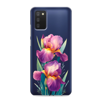 Силиконовый чехол на Samsung Galaxy A03s с принтом Цветы орхидеи Силиконовый чехол на Samsung Galaxy A03s с принтом Цветы орхидеи