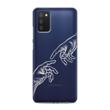 Силиконовый чехол на Samsung Galaxy A03s с принтом Сотворение мира Силиконовый чехол на Samsung Galaxy A03s с принтом Сотворение мира