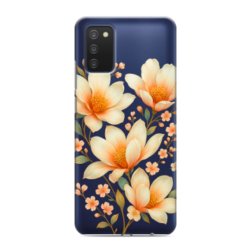 Силиконовый чехол на Samsung Galaxy A03s с принтом Цветы Силиконовый чехол на Samsung Galaxy A03s с принтом Цветы