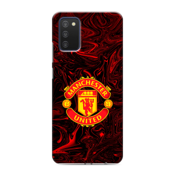 Силиконовый чехол на Samsung Galaxy A03s с принтом Manchester United Силиконовый чехол на Samsung Galaxy A03s с принтом Manchester United