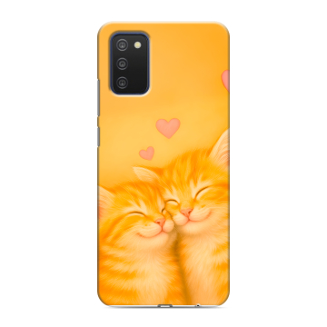 Силиконовый чехол на Samsung Galaxy A03s с принтом Милые котята Силиконовый чехол на Samsung Galaxy A03s с принтом Милые котята
