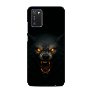 Силиконовый чехол на Samsung Galaxy A03s с принтом Волк Силиконовый чехол на Samsung Galaxy A03s с принтом Волк