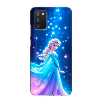 Силиконовый чехол на Samsung Galaxy A03s с принтом Холодное сердце Frozen