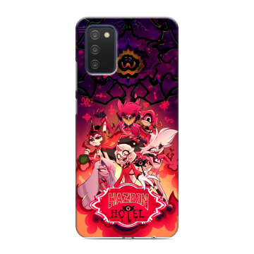 Силиконовый чехол на Samsung Galaxy A03s с принтом Hazbin Hotel Отель Хазбин