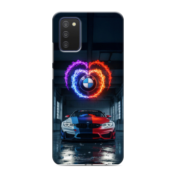 Силиконовый чехол на Samsung Galaxy A03s с принтом BMW БМВ Силиконовый чехол на Samsung Galaxy A03s с принтом BMW БМВ