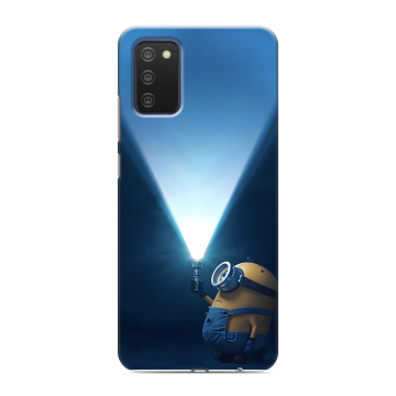 Силиконовый чехол на Samsung Galaxy A03s с принтом Миньоны