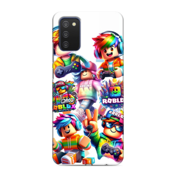 Силиконовый чехол на Samsung Galaxy A03s с принтом Roblox Роблокс Силиконовый чехол на Samsung Galaxy A03s с принтом Roblox Роблокс