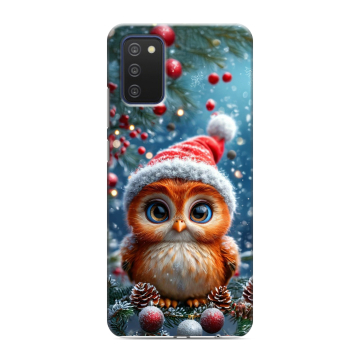 Силиконовый чехол на Samsung Galaxy A03s с принтом Новый год Силиконовый чехол на Samsung Galaxy A03s с принтом Новый год