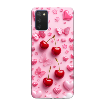 Силиконовый чехол на Samsung Galaxy A03s с принтом для девочек