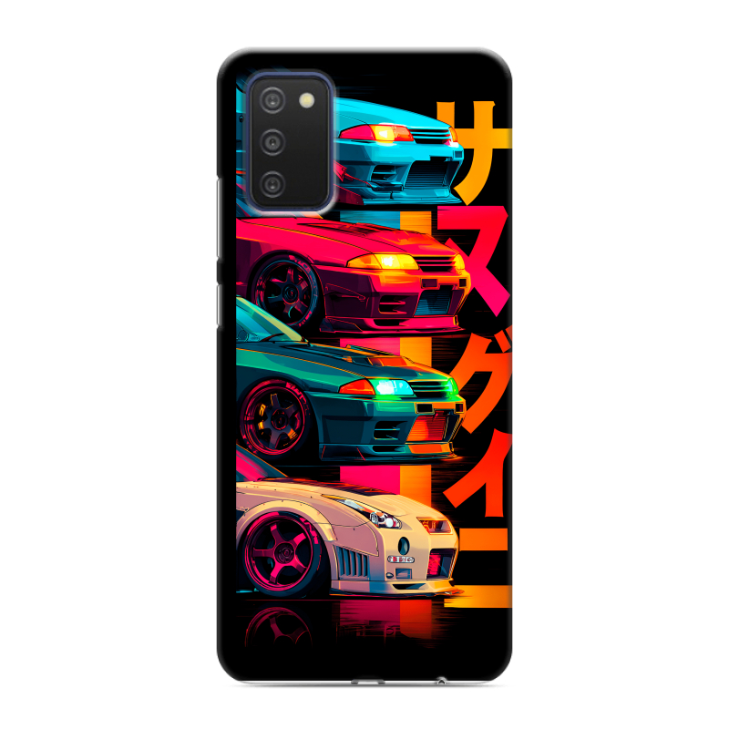 Силиконовый чехол на Samsung Galaxy A03s с принтом Гоночные машины Силиконовый чехол на Samsung Galaxy A03s с принтом Гоночные машины