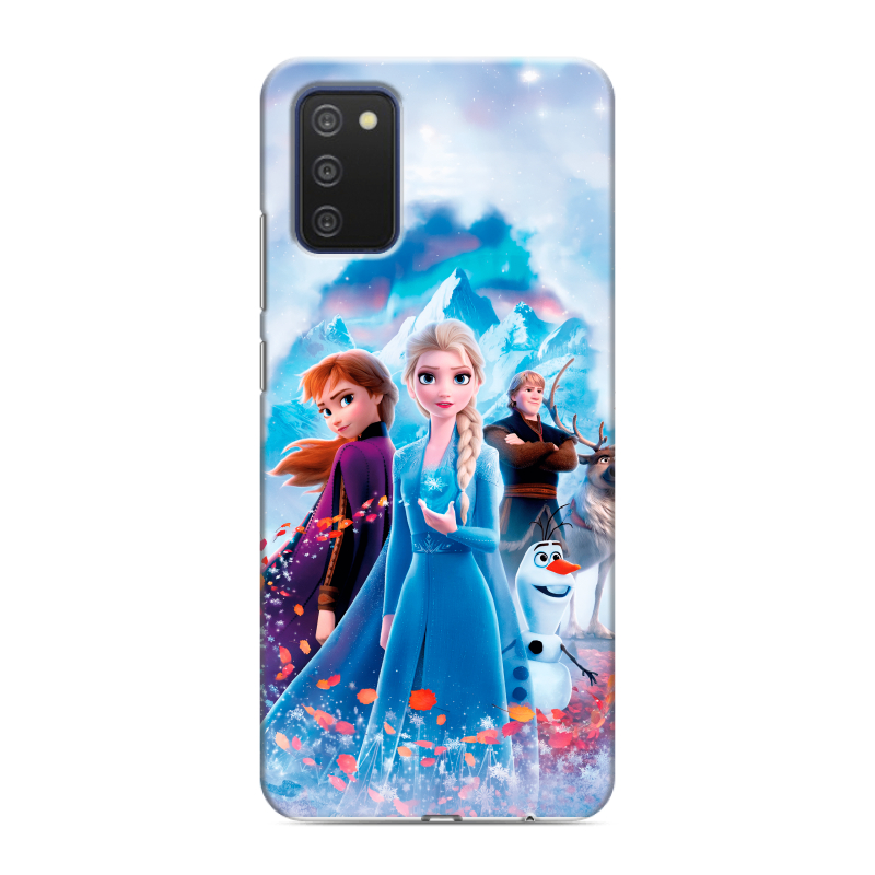 Силиконовый противоударный чехол на Samsung Galaxy A03s с принтом Холодное сердце Frozen Силиконовый противоударный чехол на Samsung Galaxy A03s с принтом Холодное сердце Frozen