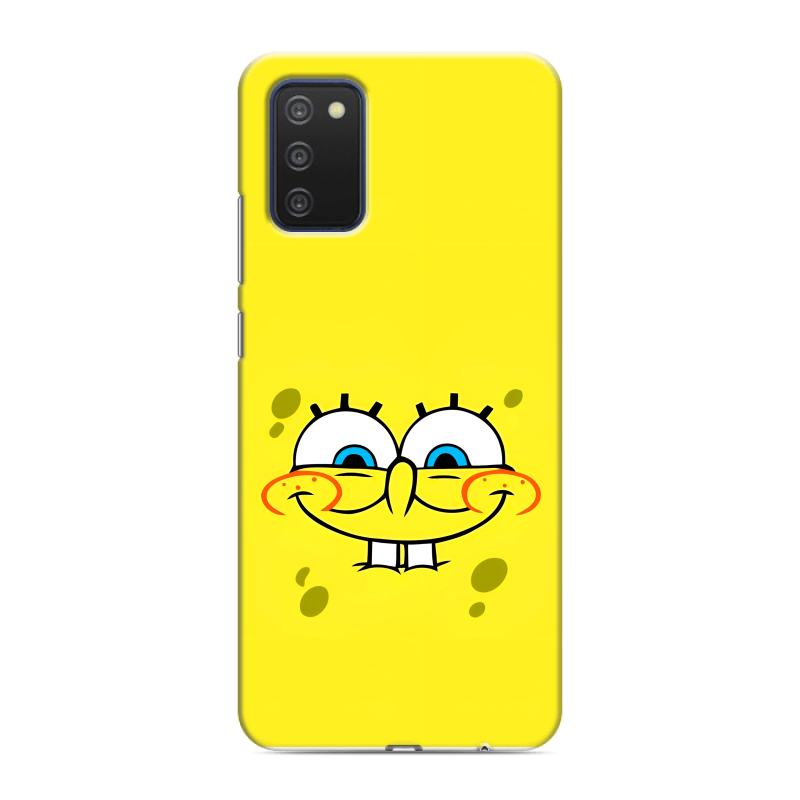 Силиконовый чехол на Samsung Galaxy A03s с принтом спанчбоб спанч боб Силиконовый чехол на Samsung Galaxy A03s с принтом спанчбоб спанч боб