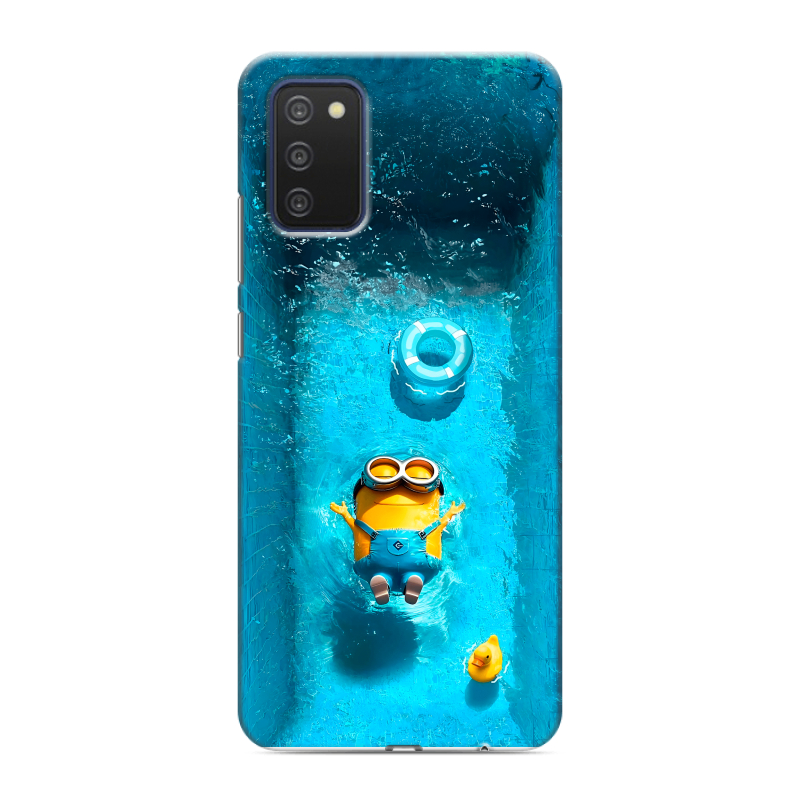 Силиконовый чехол на Samsung Galaxy A03s с принтом Миньоны Силиконовый чехол на Samsung Galaxy A03s с принтом Миньоны