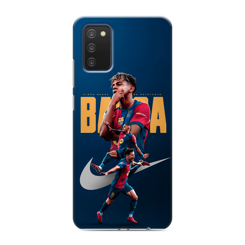 Силиконовый чехол на Samsung Galaxy A03s с принтом Барселона Barca Yamal Силиконовый чехол на Samsung Galaxy A03s с принтом Барселона Barca Yamal