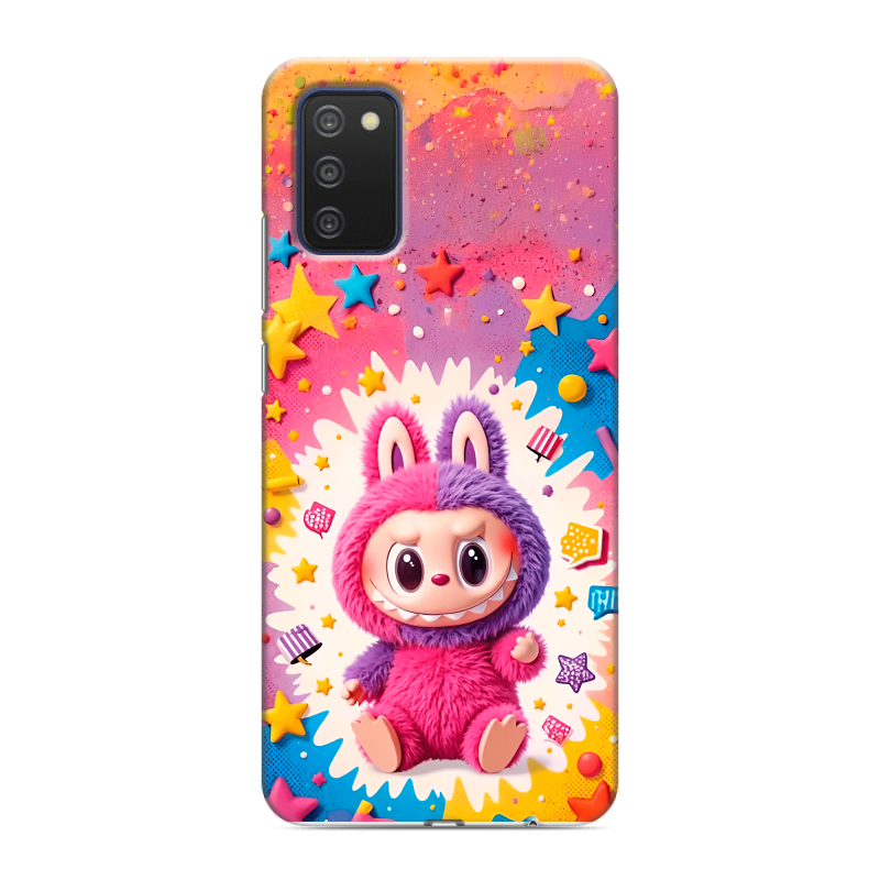 Силиконовый чехол на Samsung Galaxy A03s с принтом Labubu Лабубу Силиконовый чехол на Samsung Galaxy A03s с принтом Labubu Лабубу