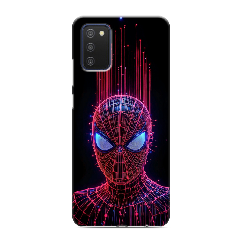 Силиконовый противоударный чехол на Samsung Galaxy A03s с принтом Spiderman Человек паук Силиконовый противоударный чехол на Samsung Galaxy A03s с принтом Spiderman Человек паук