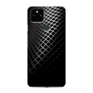 Силиконовый чехол на Google Pixel 5a 5G с принтом Текстура металла