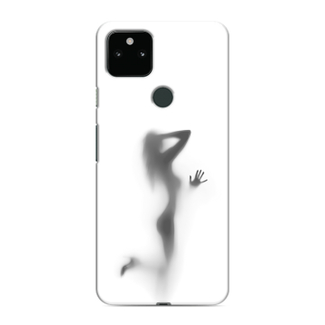 Силиконовый чехол на Google Pixel 5a 5G с принтом Силуэт