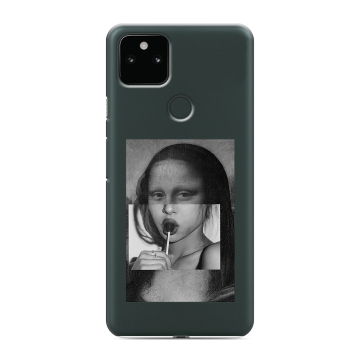 Силиконовый чехол на Google Pixel 5a 5G с принтом Мона Лиза