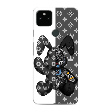 Силиконовый чехол на Google Pixel 5a 5G с принтом Луи робот