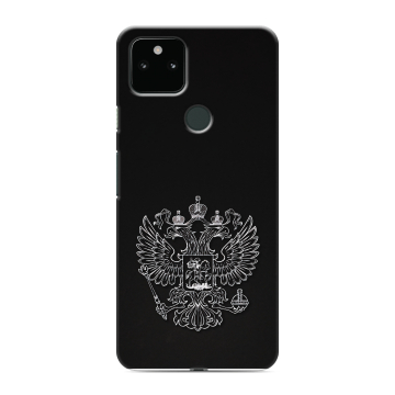 Силиконовый чехол на Google Pixel 5a 5G с принтом Герб России Силиконовый чехол на Google Pixel 5a 5G с принтом Герб России