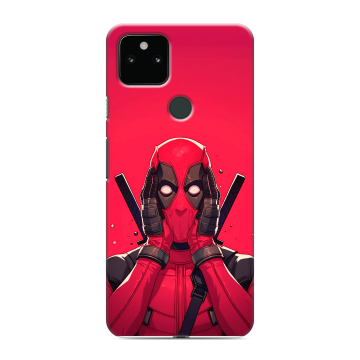 Силиконовый чехол на Google Pixel 5a 5G с принтом Дедпул Deadpool Силиконовый чехол на Google Pixel 5a 5G с принтом Дедпул Deadpool