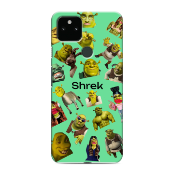 Силиконовый чехол на Google Pixel 5a 5G с принтом Шрек Shrek