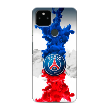 Силиконовый чехол на Google Pixel 5a 5G с принтом PSG ПСЖ Силиконовый чехол на Google Pixel 5a 5G с принтом PSG ПСЖ