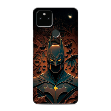 Силиконовый чехол на Google Pixel 5a 5G с принтом Batman Бэтмен Силиконовый чехол на Google Pixel 5a 5G с принтом Batman Бэтмен