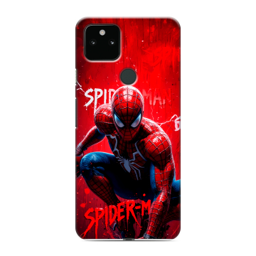 Силиконовый чехол на Google Pixel 5a 5G с принтом Spiderman Человек паук Силиконовый чехол на Google Pixel 5a 5G с принтом Spiderman Человек паук