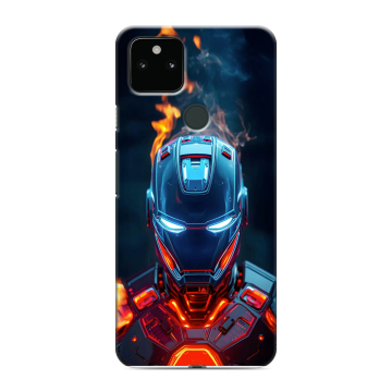 Силиконовый чехол на Google Pixel 5a 5G с принтом IronMan Железный человек Силиконовый чехол на Google Pixel 5a 5G с принтом IronMan Железный человек
