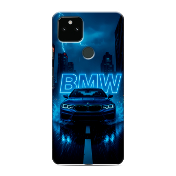 Силиконовый чехол на Google Pixel 5a 5G с принтом BMW БМВ