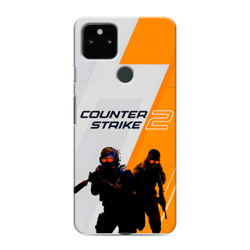Силиконовый чехол на Google Pixel 5a 5G с принтом Counter Strike